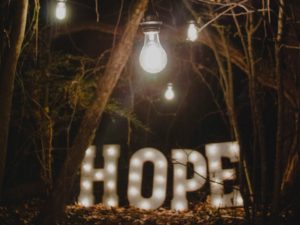 Hope in dark times, Photo by Ron Smith on Unsplash